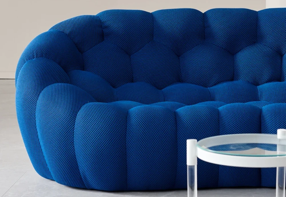 bubble blue couch