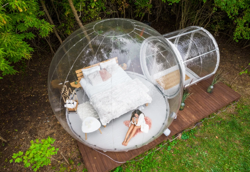 stargazing clear inflatable bubble dome igloo tent